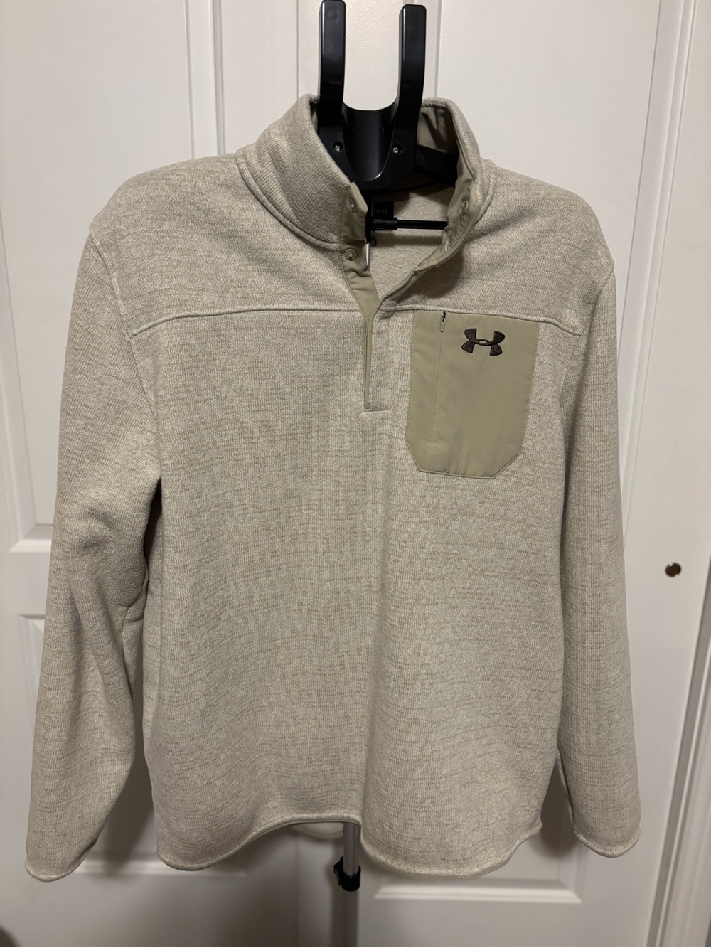 Under Armour Tan Hooded ColdGear Pullover